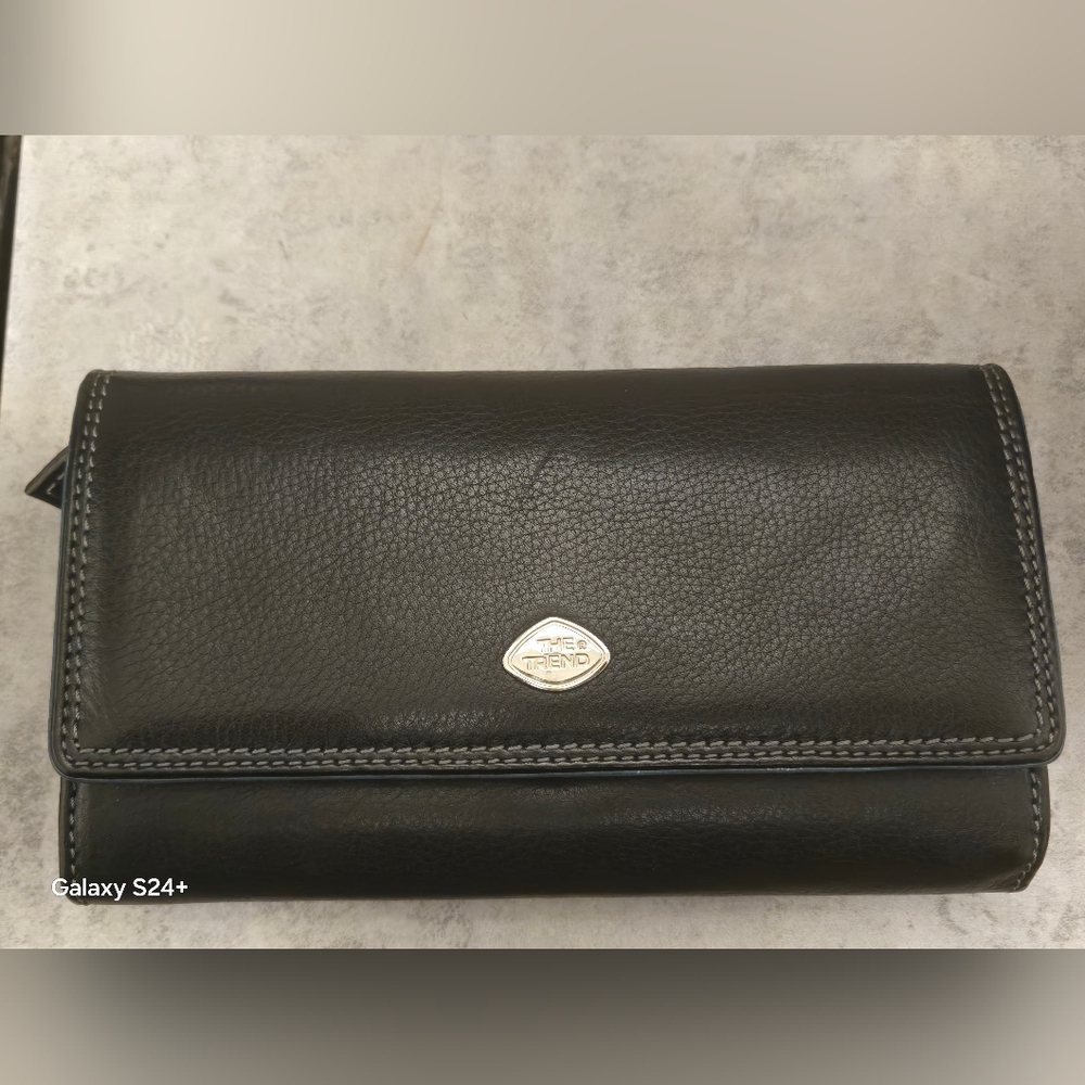 PORTE-MONNAIE THE TREND - En Cuir Noir
